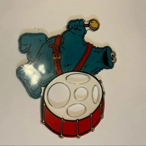 COOKIE MONSTER Vintage Stencil Applause Drummer - Picture 4 of 7